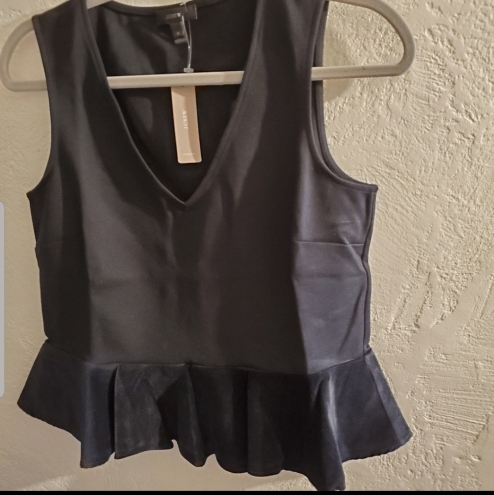 J.Crew sleeveless peplum top - Picture 4 of 8
